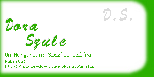 dora szule business card